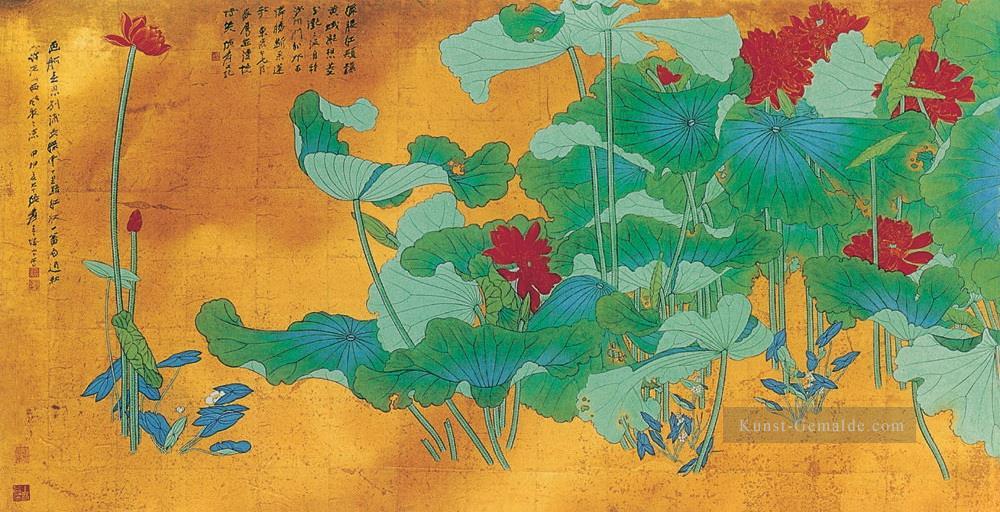 Chang dai chien lotus 28 Kunst Chinesische Ölgemälde